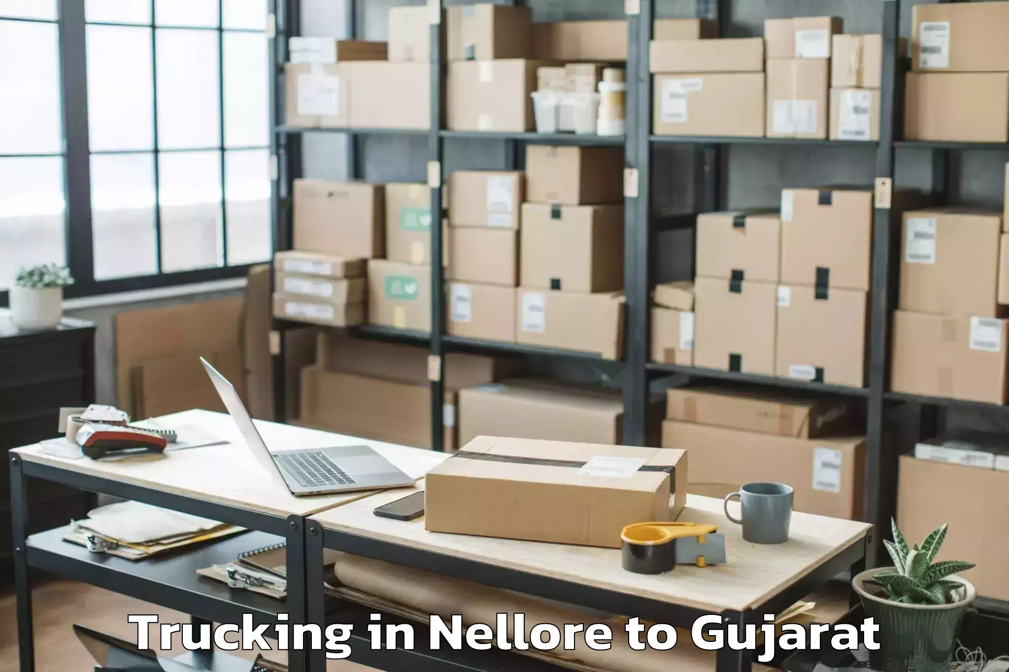 Book Nellore to Salaya Trucking Online